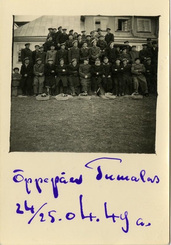 Tuletõrje õppepäev Tumalas. 1949. a.