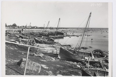 Prangli Island Harbour from the Southeast of 1922  duplicate photo