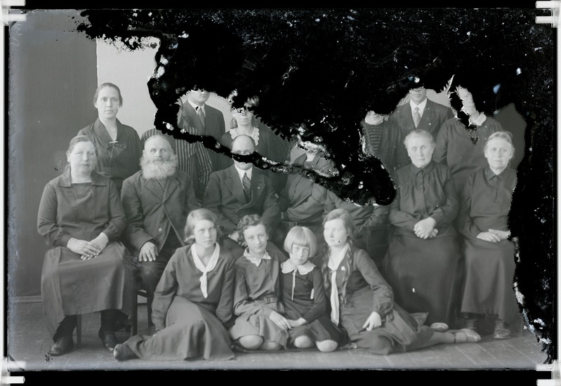 Klaasnegatiiv. Grupipilt (adventistid?).