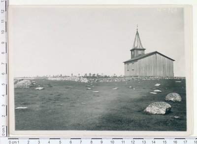 Assistant Church of Prangli Island (cable) from the southeast of 1922  duplicate photo