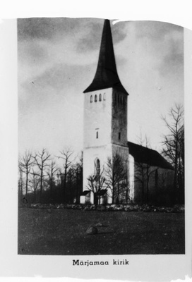 Negatiiv. Märjamaa kirik - Läänemaa. 1967. 
Kopeerija: M. Arro.  duplicate photo