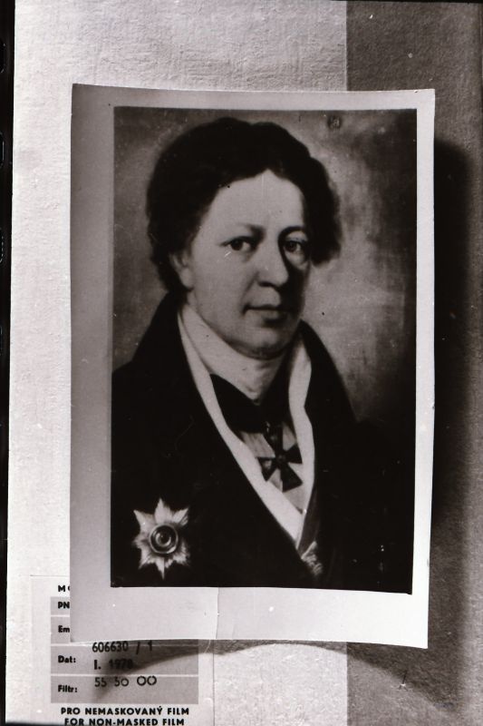 Negatiiv. Parun B. J. Üexküll (1762-1827).