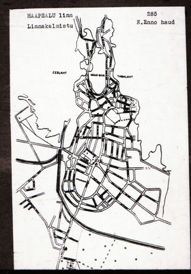 Negatiiv. Haapsalu. Linnakalmistu. E. Enno haud.
Ü.p. 1976.  duplicate photo