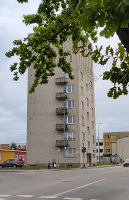 A water tower house on Jakobson Street. rephoto
