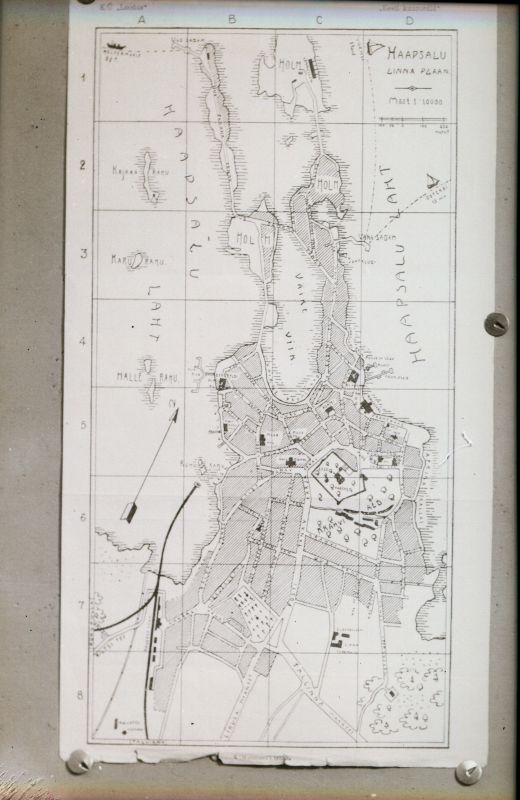 Negatiiv. Haapsalu linna plaan.
Ümberpildistus muuseumi fotost.