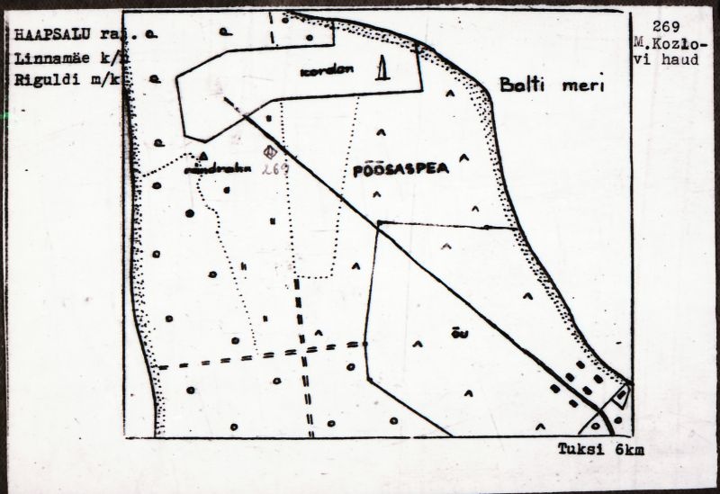 Negatiiv. Riguldi. M.Kozlovi haud.
Ü.p. 1976.