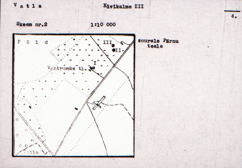 Negatiiv. Vatla kivikalme III.
Ü.p. 1976.