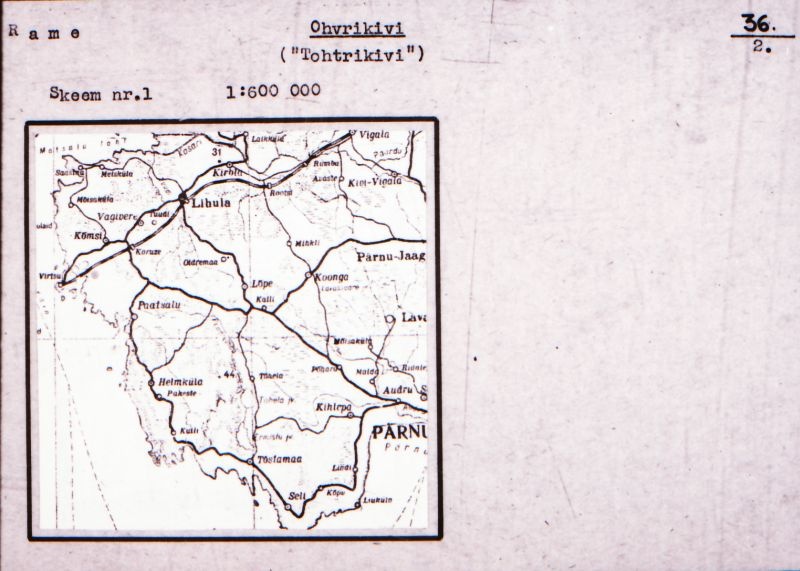 Negatiiv.  Rame. Pauli tl. "Tohtrikivi".
Ü.p. 1976.