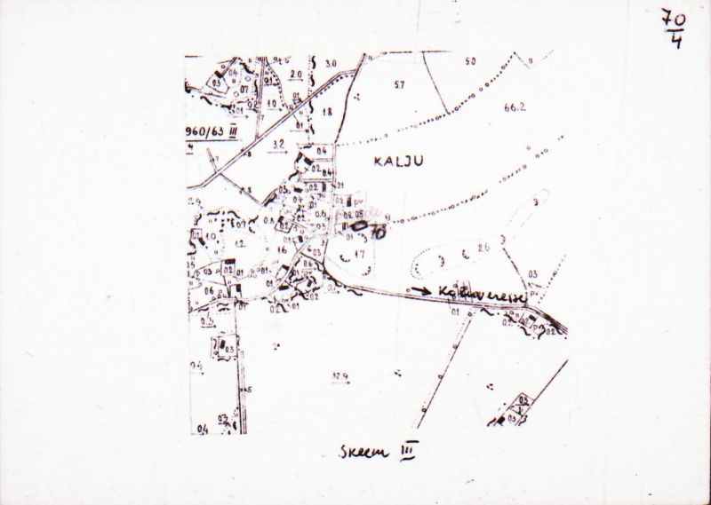 Negatiiv. Väike-Kalju. Kivikalme.
Ü.p. 1976.