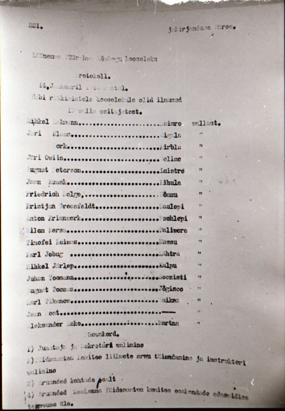 Negatiiv. 1917. a sündmusi Haapsalus ja selle ümbruses kajastav materjal. Ümberpildistus trükisest. Ümberpildistas Mihail Naumov, 1987.