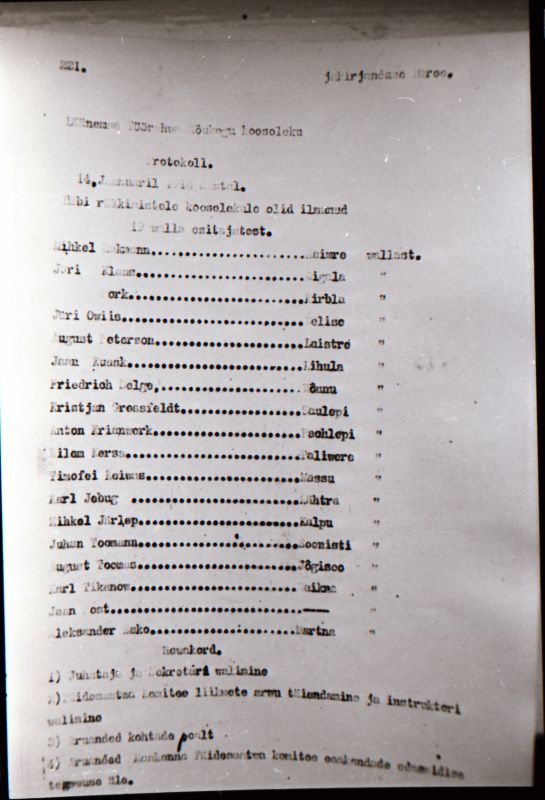Negatiiv. 1917. a sündmusi Haapsalus ja selle ümbruses kajastav materjal. Ümberpildistus trükisest. Ümberpildistas Mihail Naumov, 1987.
