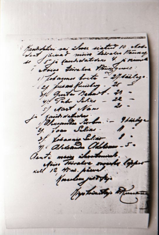 Negatiiv. 1917. a sündmusi Haapsalus ja selle ümbruses kajastav materjal. Ümberpildistus trükisest. Ümberpildistas Mihail Naumov, 1987.
