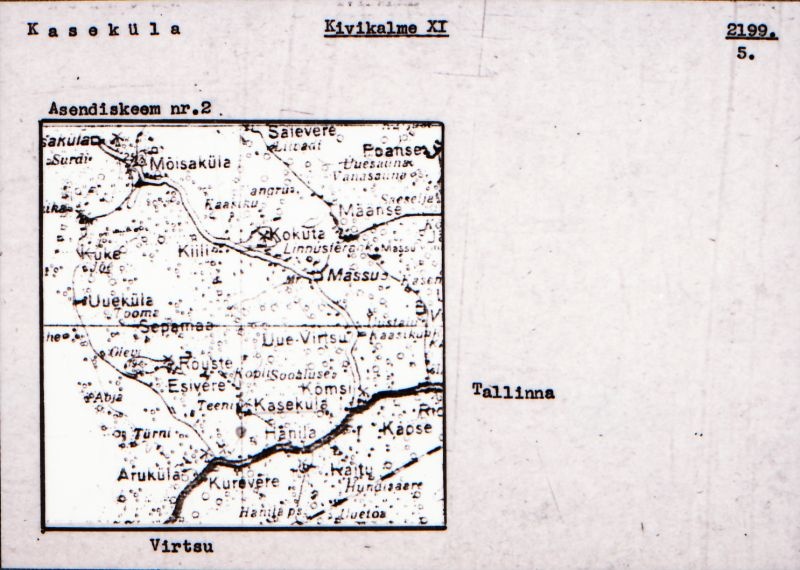 Negatiiv. Kaseküla. Kivikalme XI.
Ü.p. 1976.