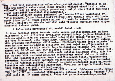 Negatiiv. Kaseküla. Kivikalme XIV.
Ü.p. 1976.  duplicate photo