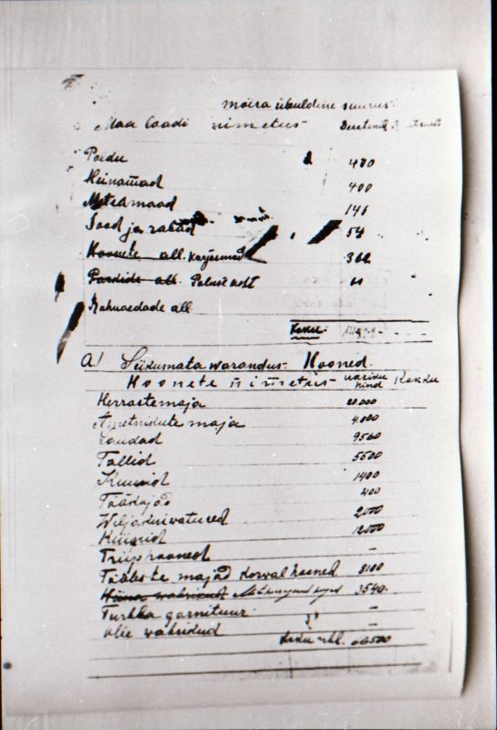 Negatiiv. 1917. a sündmusi Haapsalus ja selle ümbruses kajastav materjal. Ümberpildistus trükisest. Ümberpildistas Mihail Naumov, 1987.
