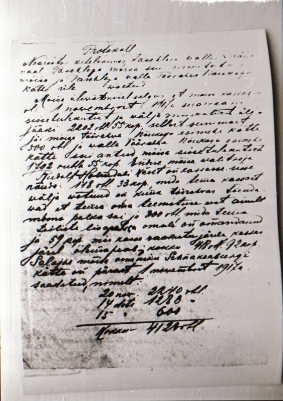 Negatiiv. 1917. a sündmusi Haapsalus ja selle ümbruses kajastav materjal. Ümberpildistus trükisest. Ümberpildistas Mihail Naumov, 1987.