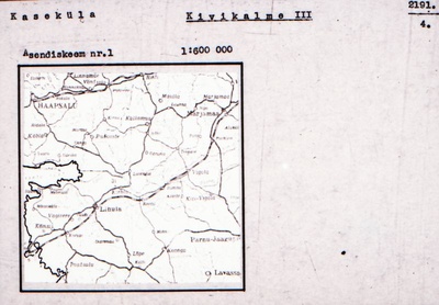 Negatiiv. Kaseküla. Kivikalme III.
Ü.p. 1976.  duplicate photo