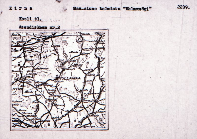 Negatiiv. Kirna. Maa-alune kalmistu ("Kalmumägi").
Ü.p. 1976.