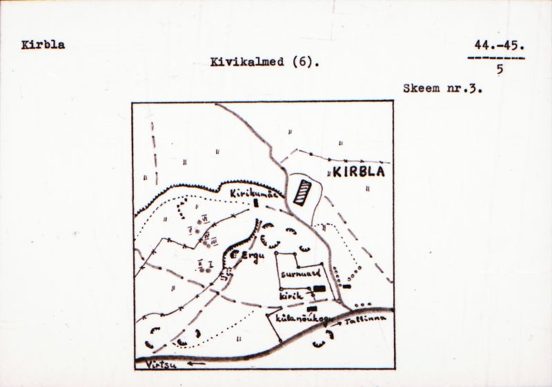 Negatiiv.  Kirbla. Kivikalme (6).
Ü.p. 1976.