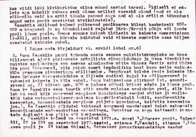Negatiiv. Kaseküla. Kivikalme III.
Ü.p. 1976.  duplicate photo