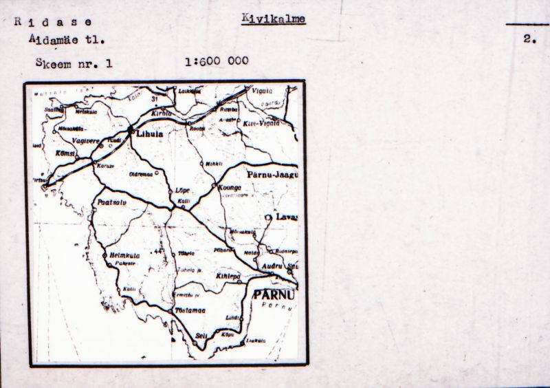Negatiiv. Ridase kivikalme.
Ü.p. 1976.