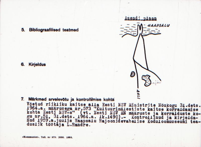 Negatiiv.  Mägari. Ohverdamiskoht "Hiiemägi".