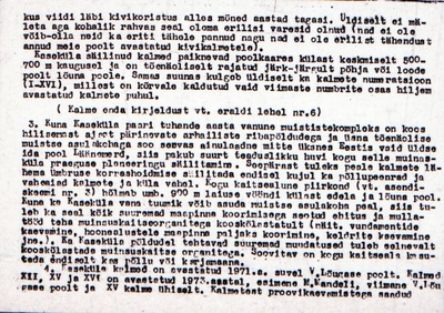 Negatiiv. Kaseküla. Kivikalme II.
Ü.p. 1976.  duplicate photo