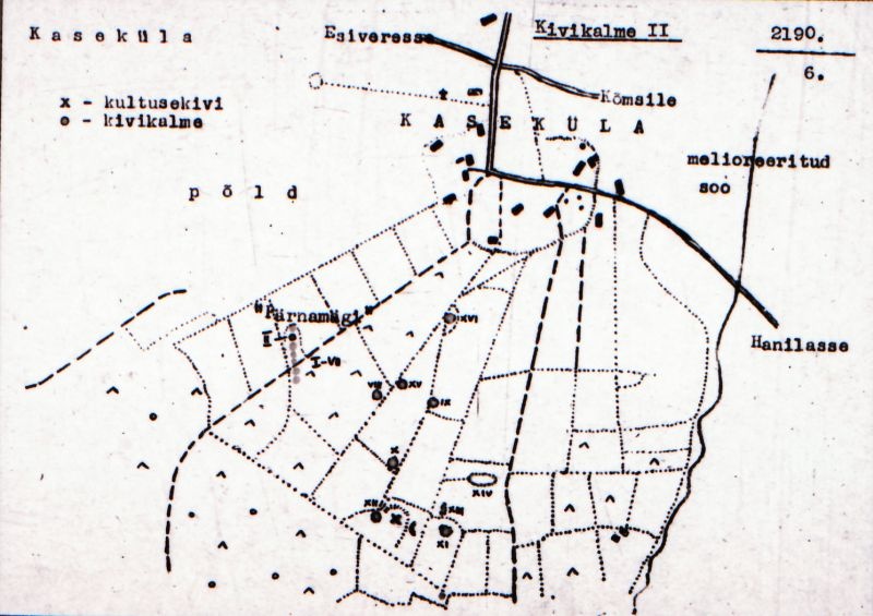 Negatiiv. Kaseküla. Kivikalme II.
Ü.p. 1976.