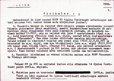 Negatiiv. Kaseküla. Kivikalme X.
Ü.p. 1976.  duplicate photo