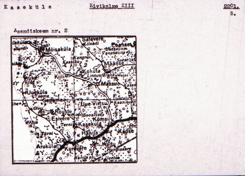 Negatiiv. Kaseküla. Kivikalme XIII.
Ü.p. 1976.