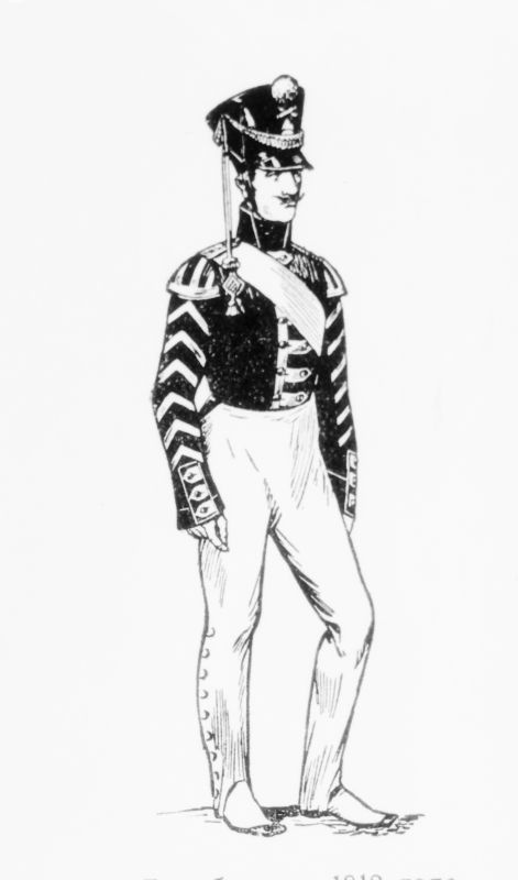 Negatiiv. Ümberpildistus raamatust. Trummilööja, 1812.