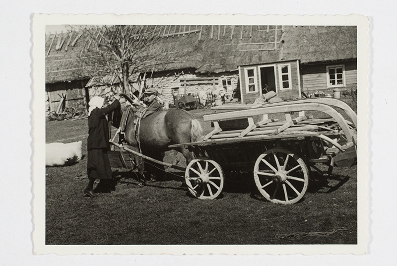 Stavas - family, evacuated goods will be taken to the port, women will apply the horse. Osmussaar, 10. Vi 40