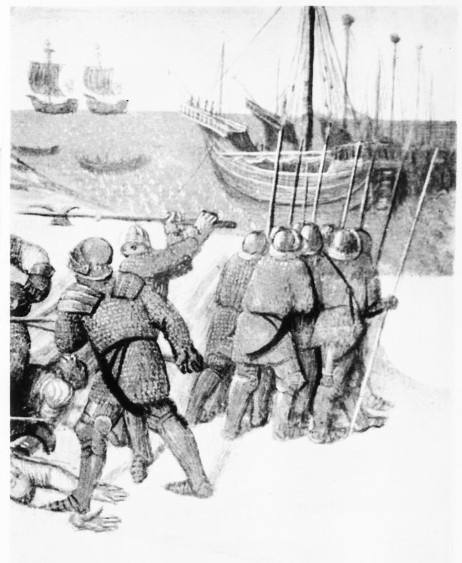 Negatiiv. XV saj. laevad.Foucgneti miniatüüri järgi 1480.
Kopeerija: M.Arro , 1964.