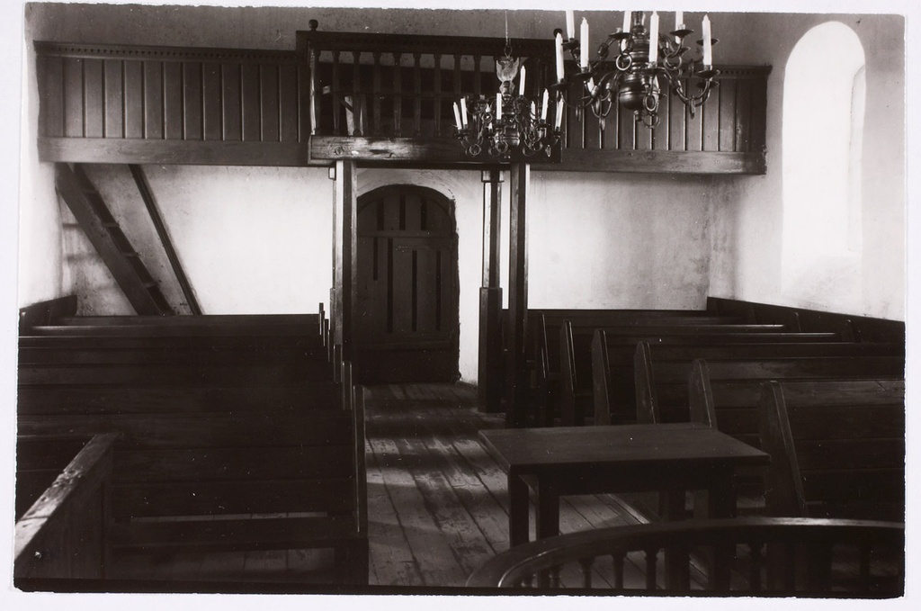 Osmussaar. Inside the church, view of the choir.