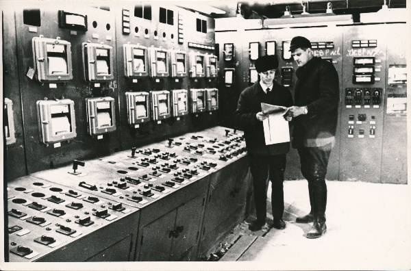 Tartu katlamaja juhtimispult. 1967