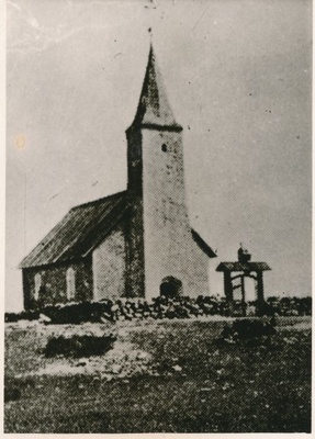 Photo. Osmussaare Assistant Church. 1967. Ü. p. m. Arro.  duplicate photo