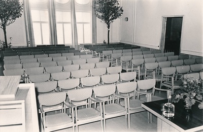 Eesti Loomakasvatuse ja Veterinaaria Teadusliku Uurimise Instituut, suur saal peahoones (Kreutzwaldi 1). Tartu, 1961.  similar photo