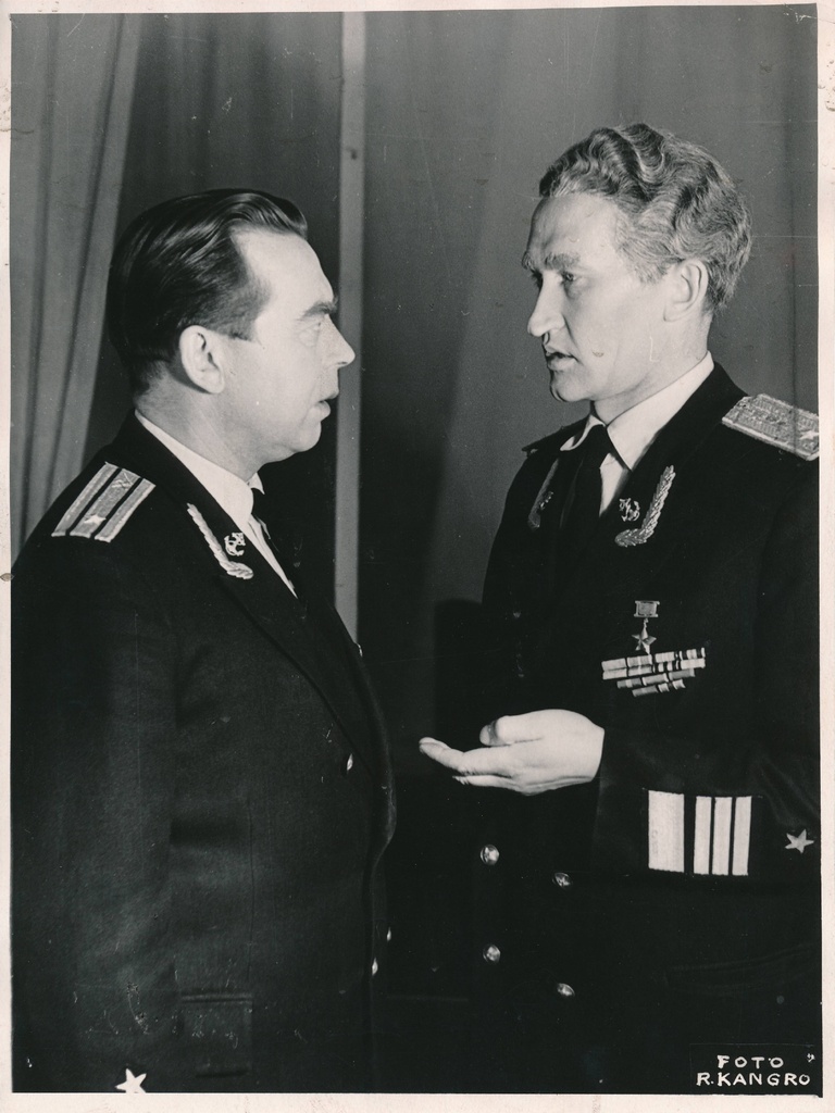 ENSV Ametiühingute Nõukogu Tartu Kultuurihoone Isetegevuslik Teater. Stseen lavastusest. 1958-1960
