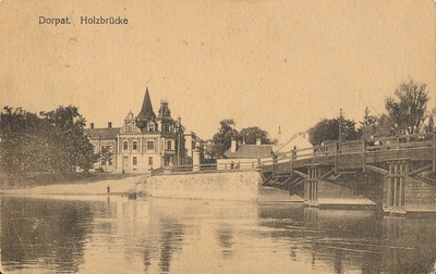 Puusild. Lihapoe ja Laia t nurk. Tartu, 1919.  duplicate photo