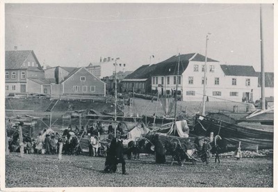Emajõe kallas: turg, taga Holmi t. Tartu, u 1900-1910.  duplicate photo