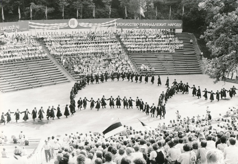 Gaudeamus X, vaade laululavale. Vilnius, 1988. Foto Ants Nilson.