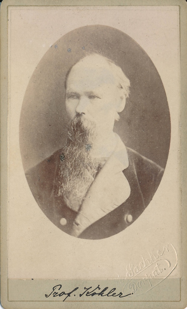 Portree: Johann Köler. Tartu, u 1870.