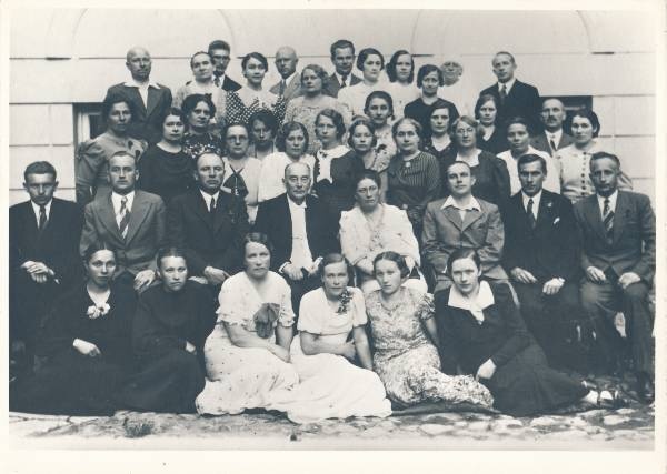 Tartu ülikooli naistekliinik, professor Jaan Miländeri lahkumispidu. 1937