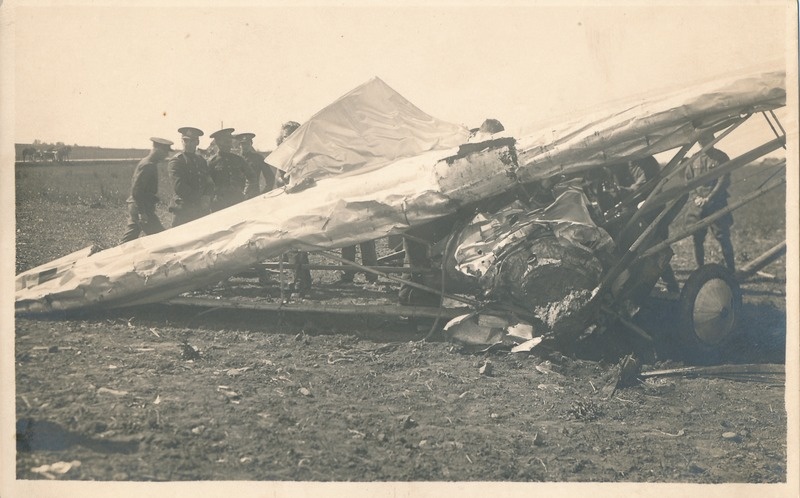 Lennuväe veltveebli Kahmi allakukkunud lennuki rusud. Rakvere, 29.07.1931