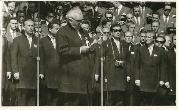 Tartu juubelilaulupidu, kõneleb Gustav Ernesaks. 1969