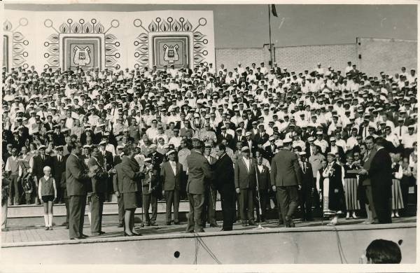 Juubelilaulupidu Tartus 1969a. Vaade laululavale.