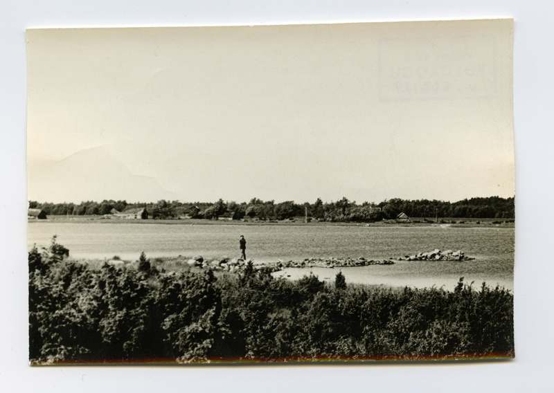 Remnants of the port bridge located under Vormsis Hosby village