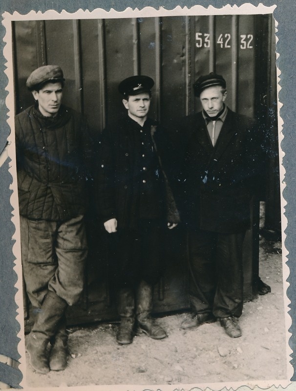 Tartu Raudteesõlm /raudteejaam. S. Kažantsevi konteinerveo kommunistlik brigaad. 1959