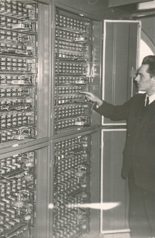 Tartu rajooni automaattelefonijaam (ATJ), Mitšurini 29. Tartu, 1964. Foto E. Mägi.
