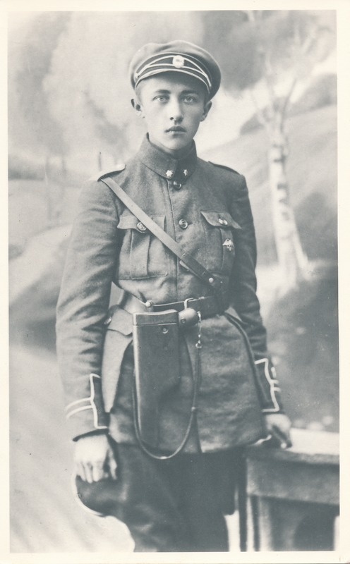 Edgar Meos EV sõjaväevormis, 7.07.1919.